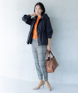 組曲 【WEB限定・取り外せるライナー付き】ライトタッサージャケット ブラック系