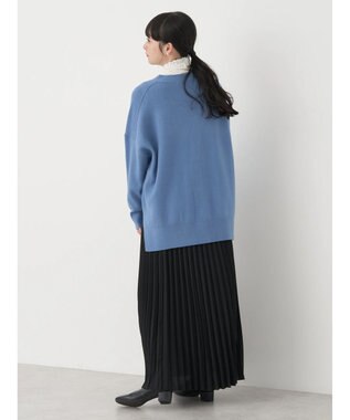 earth music&ecology やわらかタッチＶネックカーディガン Sax