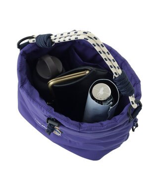 MOONBAT POLO RALPH LAUREN(ポロ ラルフローレン) FLAG BEAR ポロベア ショルダー レインバッグ 無地 刺繍 傘袋 パープル