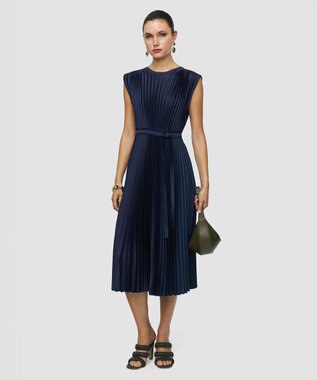 JOSEPH ニットウィーブプリッセドレス VOLTA Indigo