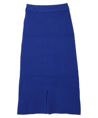 CRAFT STANDARD BOUTIQUE アンチピリングリブニットスカート Blue