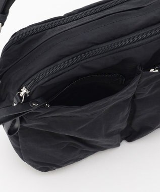 LA BAGAGERIE 【MONICA】フロントポケットショルダーバッグ ブラック