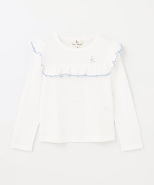 組曲 KIDS 【110-140cm】プチフルール カットソー オフホワイト系