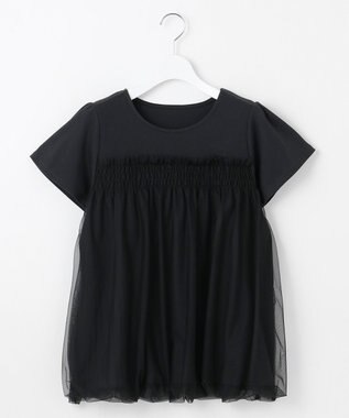 【汗ジミが目立たない・洗える】バルーンチュール Tシャツ