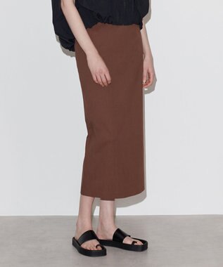 NAVE 【Nave　洗える】リリーIラインスカート ダークブラウン系