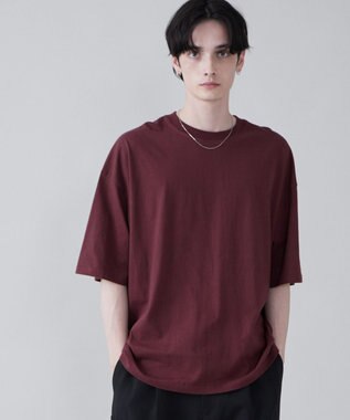 WEGO 【ユニセックス着用ITEM/綿100％/SMLXLサイズ】ビックコットンT ワイン
