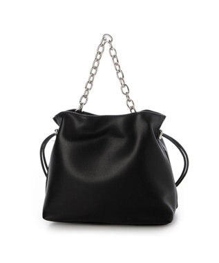 UNBILLION カシュカシュ cachecache / スクエア巾着2wayショルダー ブラック