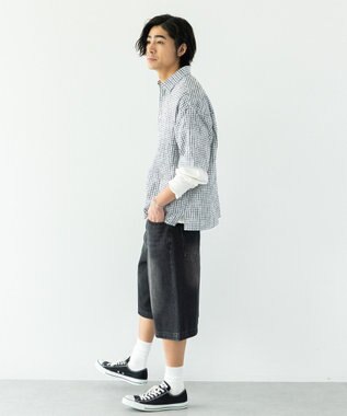 CRAFT STANDARD BOUTIQUE デニムバギーショーツ Black