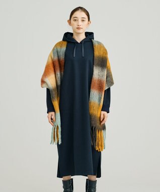 J.PRESS YORK STREET 【WOMEN】NEEDLE JERSEY フード付きワンピース