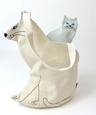 ROOTOTE 1110【ネコトート】EU.デリ.オスワリネコ-A 01：シロ