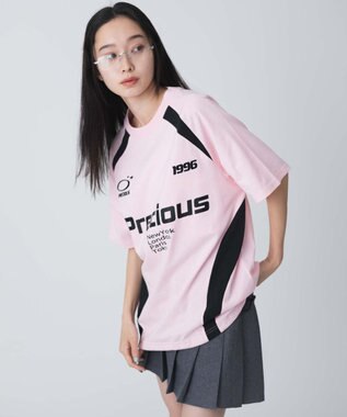 WEGO ゲームグラフィック切り替えビッグT ピンク