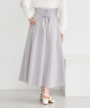 earth music&ecology バックレースアップスカート