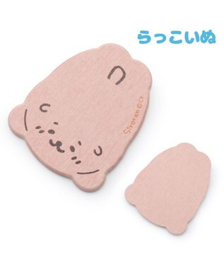 Mother garden しろたん 珪藻土 コースター 《 しろたん柄 / らっこいぬ柄 》 単品 らっこいぬ