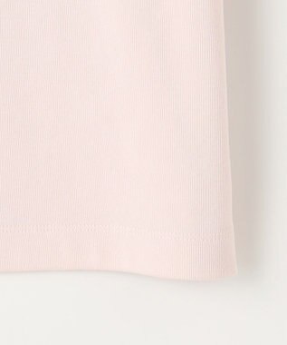 Feroux 【洗える】ワンポイント刺繍Tシャツ ピンク系