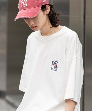 WEGO 【接触冷感/吸水速乾/ユニセックス着用ITEM/SMLサイズ展開】別注BENDAVISクールタッチワンポイントT（SS） ホワイト