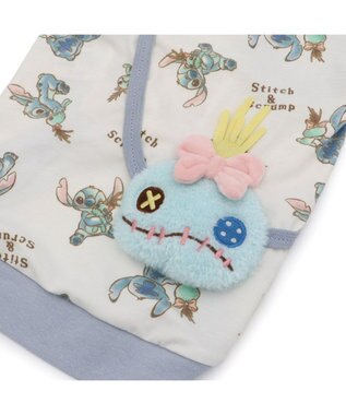 PET PARADISE ディズニー スティッチ＆スクランプ トレーナ 小型犬 ホワイト×ブルー