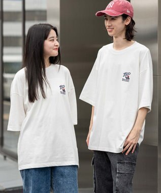 WEGO 【接触冷感/吸水速乾/ユニセックス着用ITEM/SMLサイズ展開】別注BENDAVISクールタッチワンポイントT（SS） ホワイト
