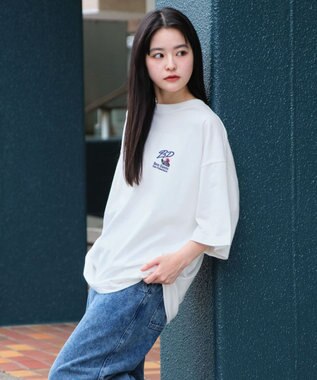 WEGO 【接触冷感/吸水速乾/ユニセックス着用ITEM/SMLサイズ展開】別注BENDAVISクールタッチワンポイントT（SS） ホワイト