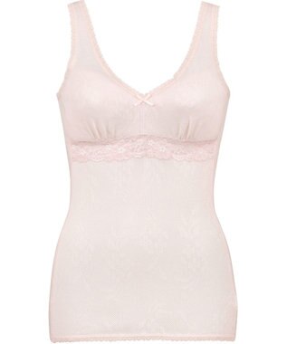 Wing カップ付きインナー 綿100％(身生地部) さらっと快適 【綿100％ メッシュタイプ】 ラクな着ごこち ノースリーブ EL6184 ウイング／ワコール ピンク