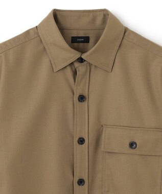 JOSEPH HOMME LIGHT COMFORT WOOL SHIRT キャメル系