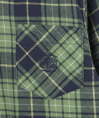 J.PRESS KIDS 【110-130cm】起毛チェックシャツ グリーン系4