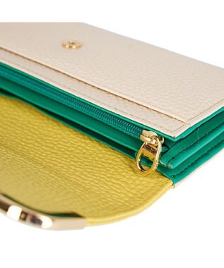 tsumori chisato CARRY シュリンクコンビ　長財布　かぶせ イエロー