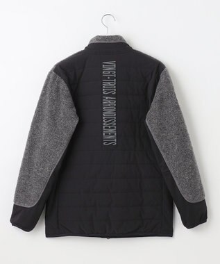 23区GOLF 【MEN】【ウォッシャブル】ボアコンビブルゾン ブラック系