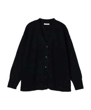 Green Parks 洗える　Ｖネックニットカーディガン Dark Navy