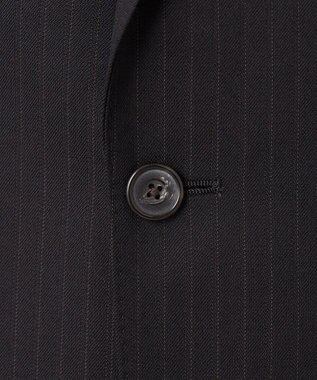 GOTAIRIKU シワになりにくい【御幸毛織/みゆきけおり】DRY SPINNER(ドライスピナー)スーツ（ブラウンストライプ） ダークブラウン系1