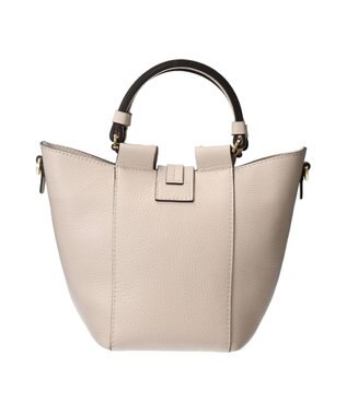 INTER-CHAUSSURES 【LORISTELLA】レザーハンドルハンドバッグ ライトベージュ