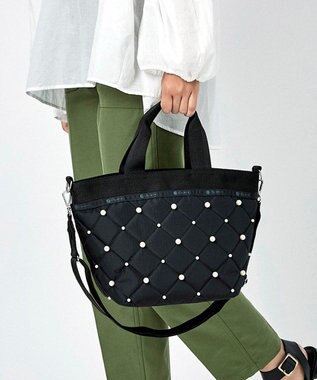 LeSportsac BUCKET TOTE W PEARLS/ブラックパール ブラックパール