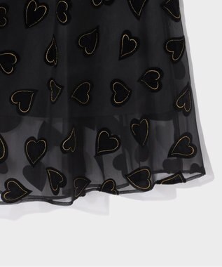 GRACE CONTINENTAL ハートオパールスカート ブラック