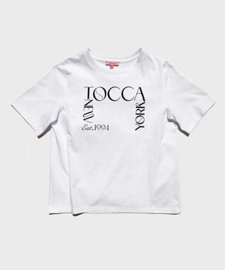 TOCCA 【接触冷感・UV90%以上カット・洗える】TNY LOGO Tシャツ ホワイト系