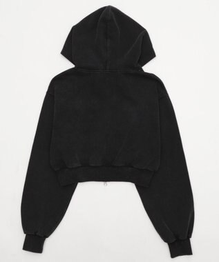 WEGO ショートZIPパーカー ブラック