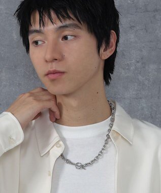 WEGO Mステンレスマンテルチェーンネックレス