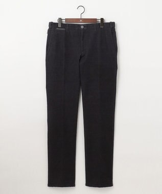 JOSEPH ABBOUD 【キングサイズ・ウエストも伸びる！/2WAYストレッチ/暖かい/オーガニック】オーガニックコットン ウオーム パンツ ブラック系