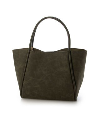 UNBILLION カシュカシュ cachecache / 通しハンドルパッチワークトート カーキ