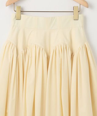 組曲 L 【組曲×setsuko sagittaire】カーヴィフレアスカート シャンパンベージュ系