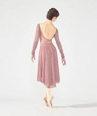 Chacott ロングスリーブレオタード アンティックローズ