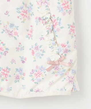 ANY KIDS 裾ペプラム 花柄 ブルゾン エクリュ系