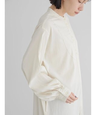 AMERICAN HOLIC バンドカラーバックタックワンピース Ivory