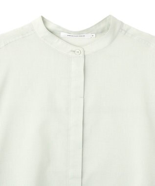 AMERICAN HOLIC リネンライクバンドカラーシャツ Mint