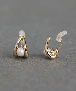 Phoebe 【痛くないシリーズ/金属アレルギー対応】ドロップパールライトフィットイヤリング　ゴールド ゴールド