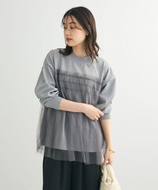 Green Parks チュールドッキングプルオーバー Gray