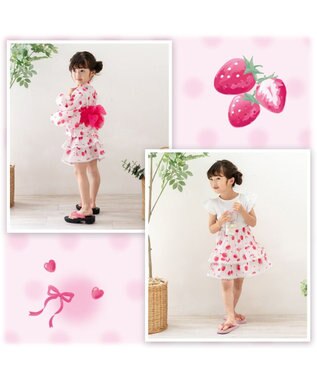 Mother garden 2025 マザーガーデン 野いちご 浴衣ドレス 《水彩柄》 95～100cm / 105～110cm 水彩柄