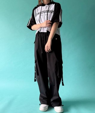 WEGO フーデッドラグランT ブラック