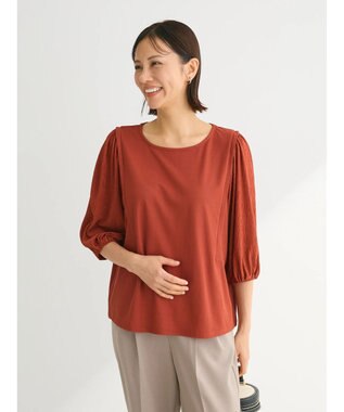 Green Parks 袖表面ドッキングカットプルオーバー Terracotta