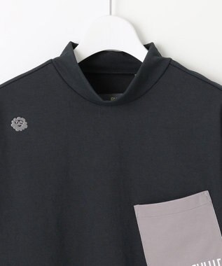 PW CIRCULUS 【吸水速乾 / UV遮蔽率99.5% UVカット / ストレッチ】【WOMEN】ポケットモックT ゴルフウェア レディース ブラック系