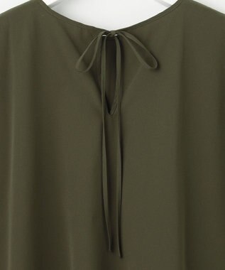 UNFILO L 【撥水/ストレッチ/軽量】マジカル機能 ブラウス ダークグリーン系