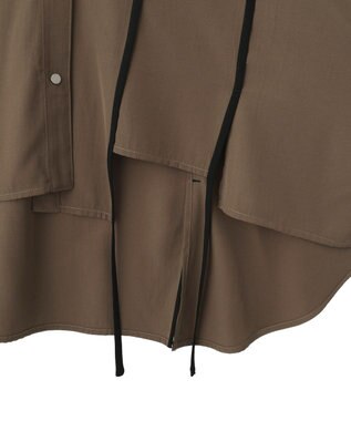 YECCA VECCA ストリングデザインシャツ Khaki